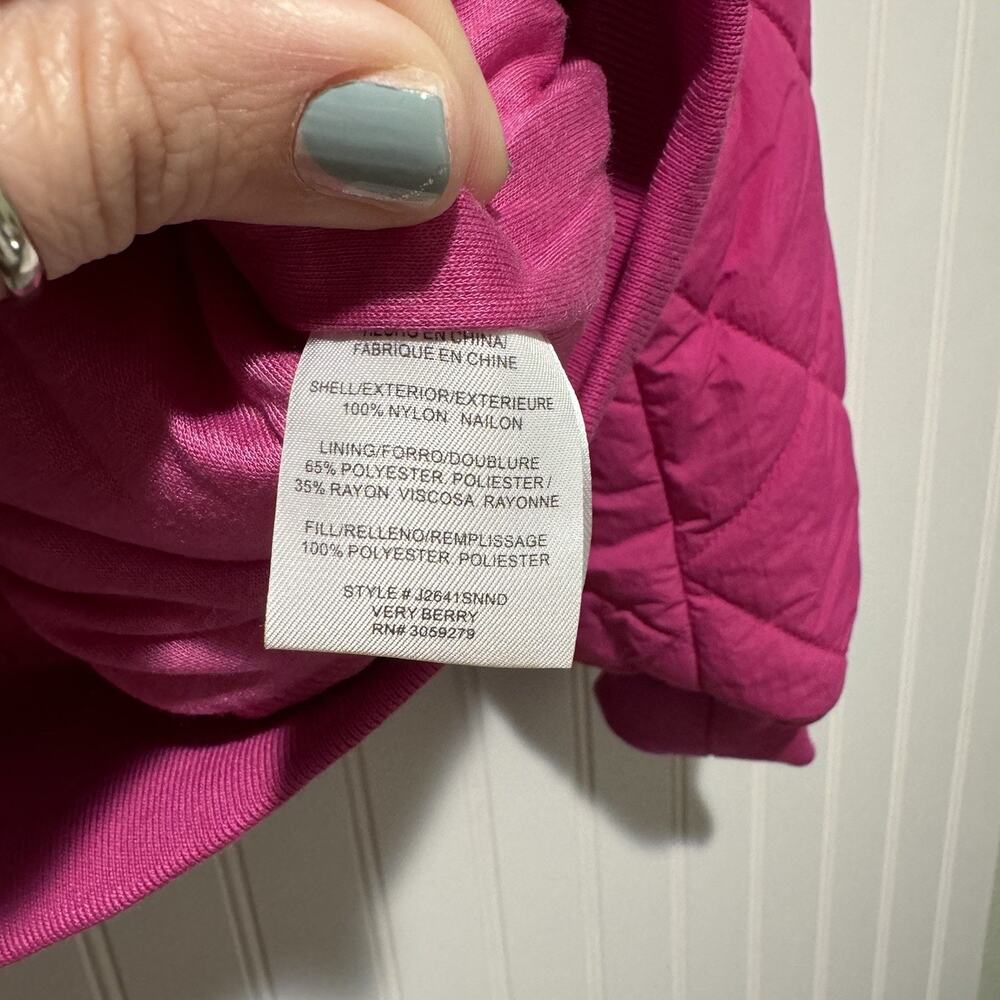 Thread Supply Pink Dad Coat Bomber Jacket Shearing Collar Size Small - Picture 7 of 8